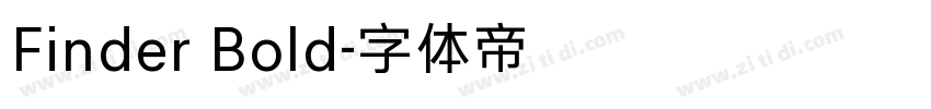 Finder Bold字体转换